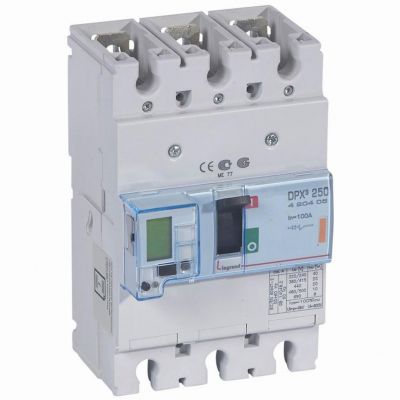 Wyłącznik DPX3 250 El+P 3P 100A 25Ka 420405 LEGRAND (420405)
